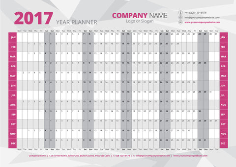2017 Year Planner - 101